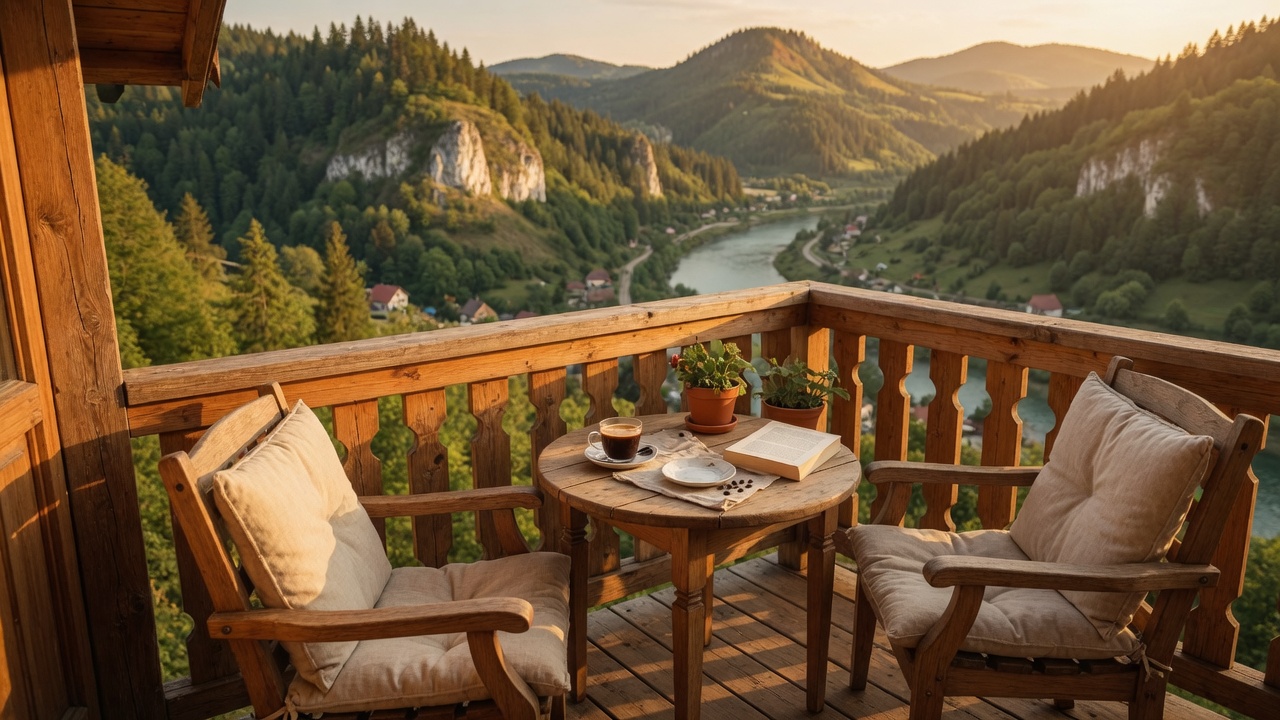 Balkon nad zakolem Dunajca w Pieninach